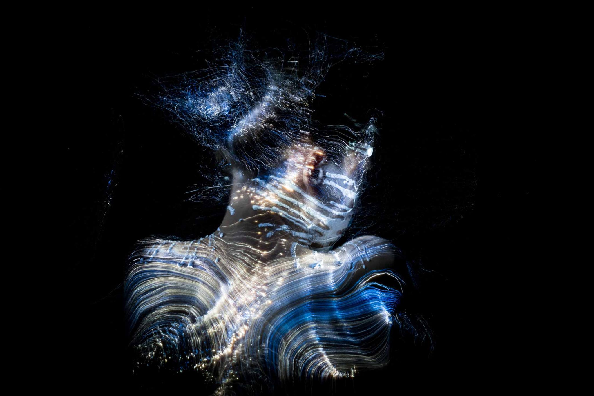 Fiber Optic Light Painting Portraits by Gunnar Heilmann