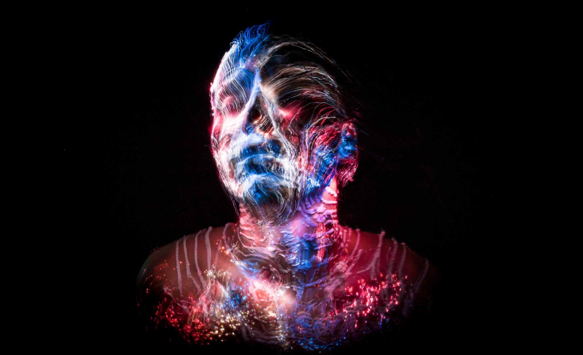 Fiber Optic Light Painting Portraits by Gunnar Heilmann