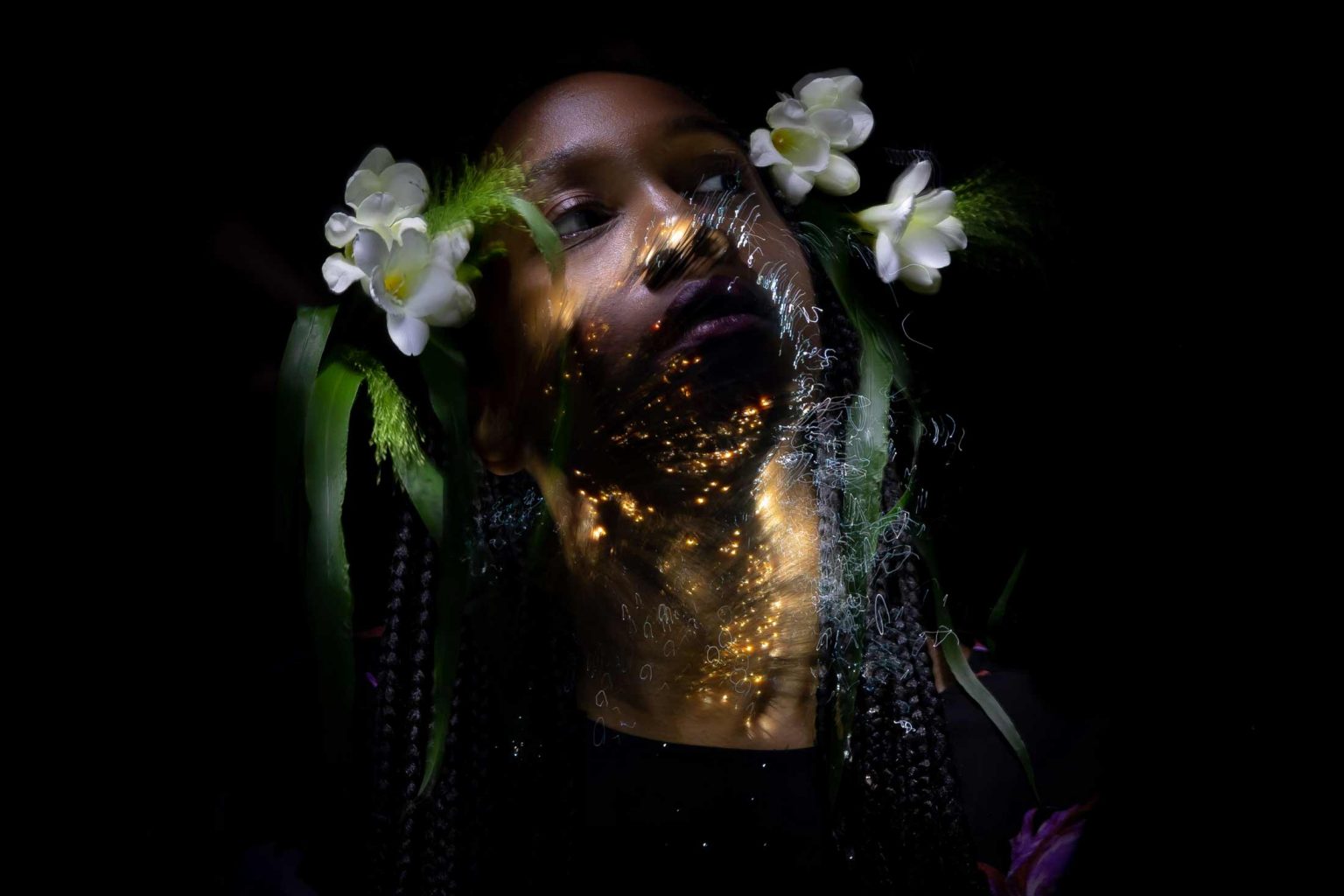 Fiber Optic Light Painting Portraits by Gunnar Heilmann