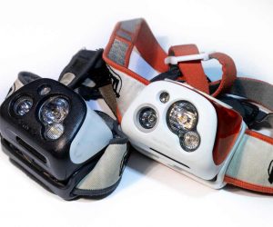 two Petzl Head Lamps