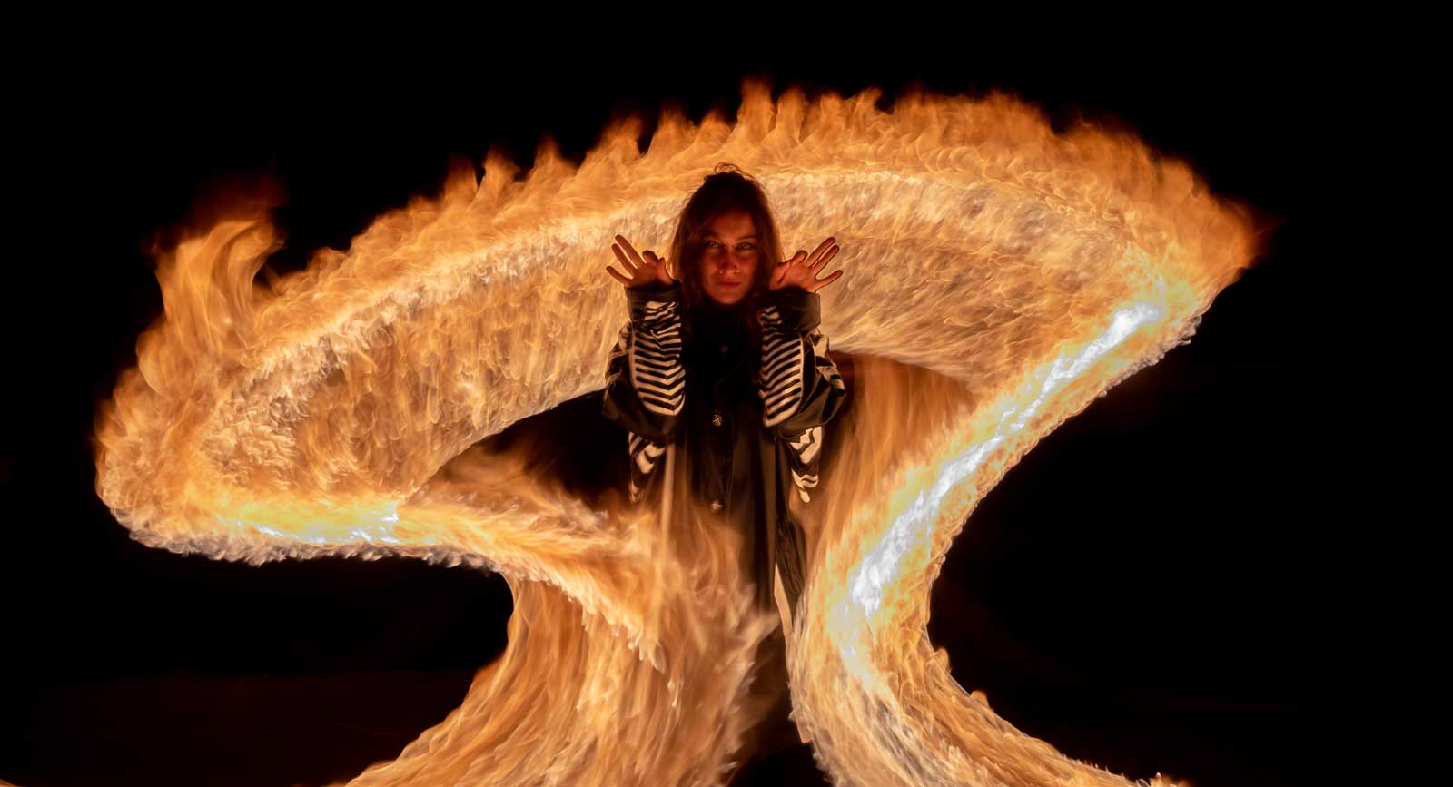 Light Painting with Fire